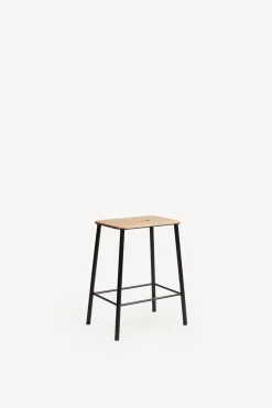 Adam Stool - Metal / Oak