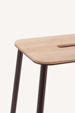 Adam Stool - Metal / Oak