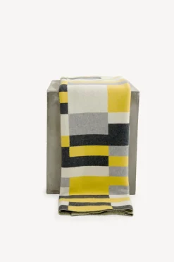 Bauhaus Cashmere Throw - Chartreuse