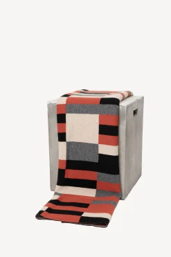 Bauhaus Cashmere Throw - Rust Red
