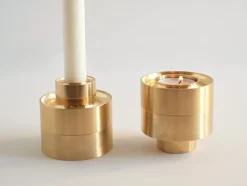 Brass Stacking Candleholder