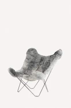 Butterfly Chair, Shorn Sheepskin - Gray