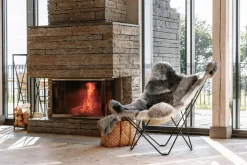 Butterfly Chair, Shorn Sheepskin - Gray