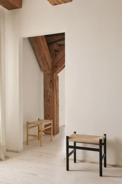 CH53 Short Footstool - Natural Papercord