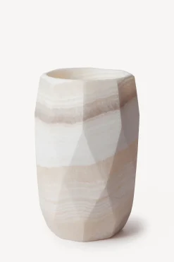 Marbled Alabaster Candleholders - Sapphire