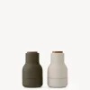 Mini Salt & Pepper Bottle Grinders - Hunting Green/Beige