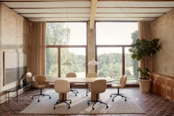 Moon Dining Table - Elliptical Natural Oak