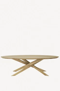 Oak Mikado Coffee Table - Oval