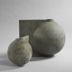Offset Vase - Dark Gray