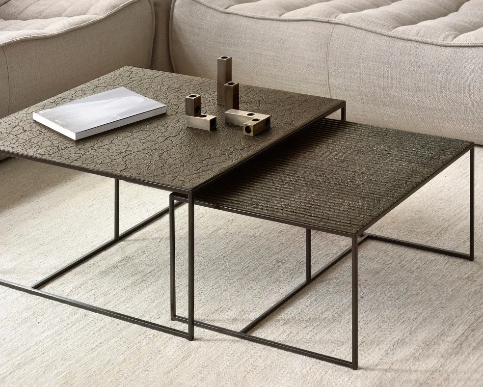 Pentagon Nesting Coffee Table Set
