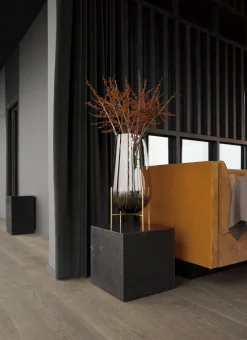 Plinth Marble Tables - Black Marble