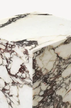 Plinth Marble Tables - Rose Marble