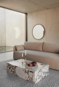 Plinth Marble Tables - Rose Marble