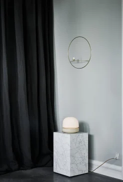 Plinth Marble Tables - White Marble