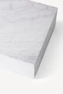 Plinth Marble Tables - White Marble