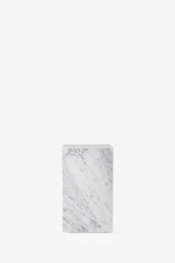 Plinth Marble Tables - White Marble