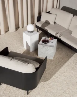 Plinth Marble Tables - White Marble