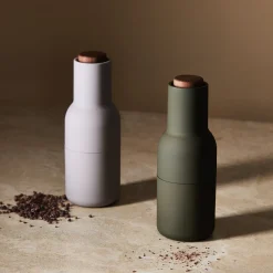 Salt & Pepper Bottle Grinders - Hunting Green/Beige