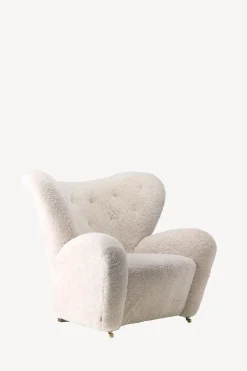 The Tired Man Chair and Footstool - Sheepskin