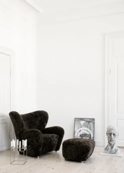 The Tired Man Chair and Footstool - Sheepskin