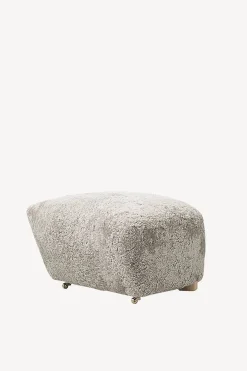 The Tired Man Chair and Footstool - Sheepskin