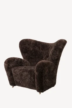 The Tired Man Chair and Footstool - Sheepskin