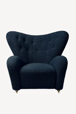 The Tired Man Chair and Footstool - Fabric