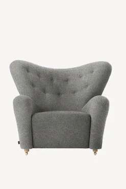 The Tired Man Chair and Footstool - Fabric