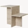 Travertine Side Table