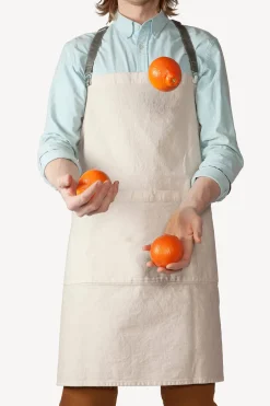 Uashmama Apron with paper cross straps + back clip - Cashmere