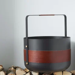 Wood Basket Emma - Havana