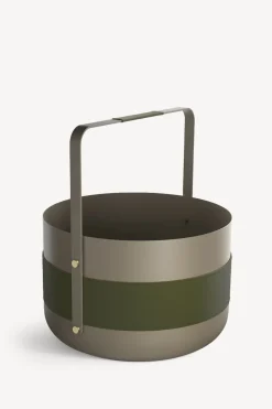 Wood Basket Emma - Olive